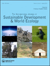 INTERNATIONAL JOURNAL OF SUSTAINABLE DEVELOPMENT AND WORLD ECOLOGY雜志封面